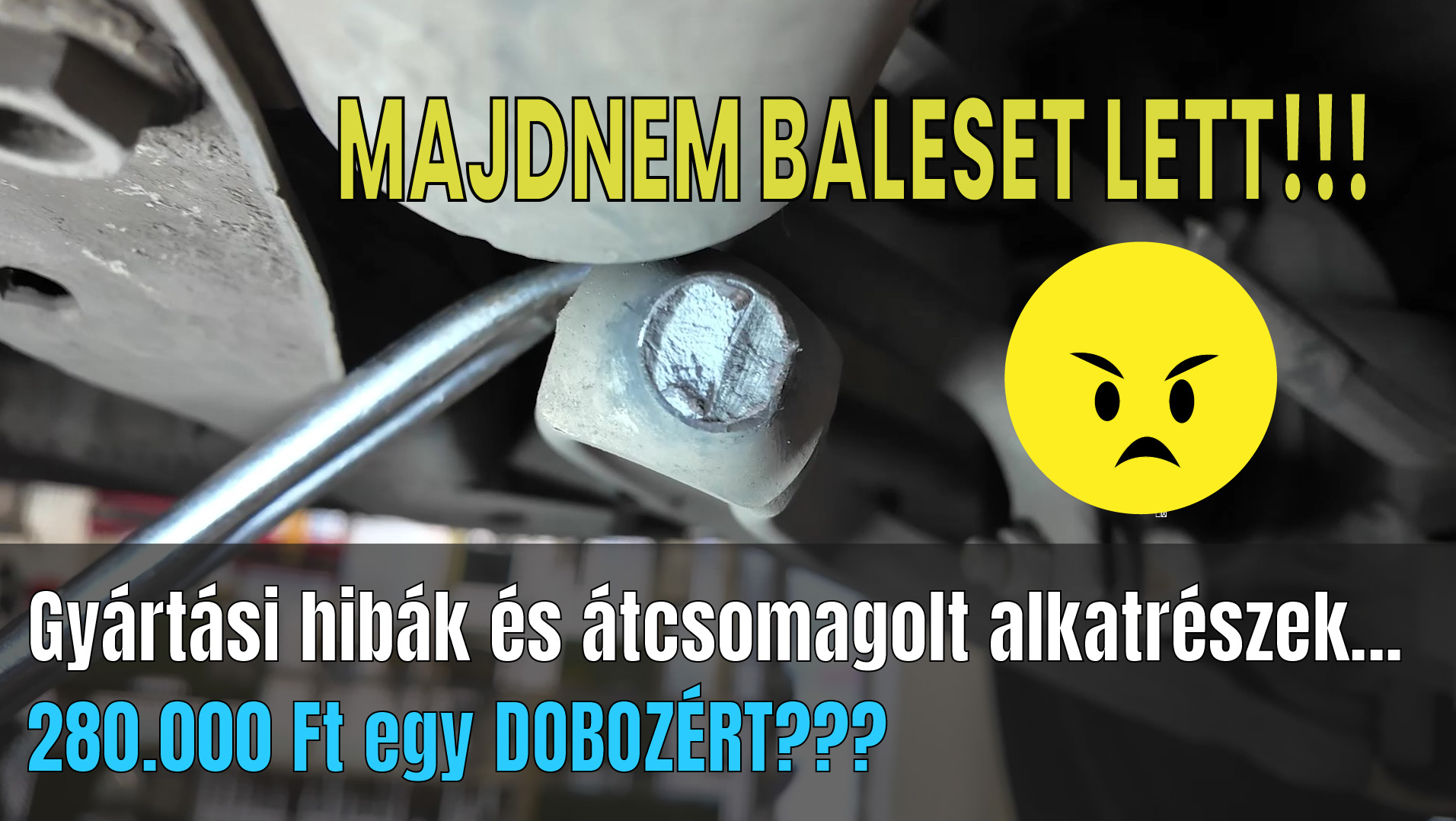 KreiCar Szerviz Kecskemét_Majdnem tragédia lett a vége! Kettétört a lengőkar fékezésnél